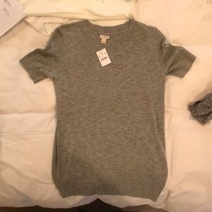 Gray short sleeved sweated